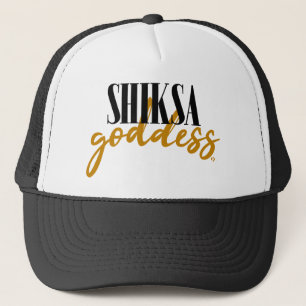Shiksa Goddess Funny Jewish 90s Script Slogan Trucker Hat