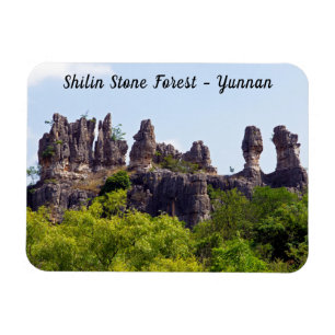 Shilin pinnacles Stone forest - Yunnan,China,Asia Magnet