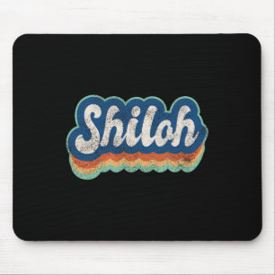 Shiloh First Name Boy Vintage Style 70s 80s Person Mouse Mat