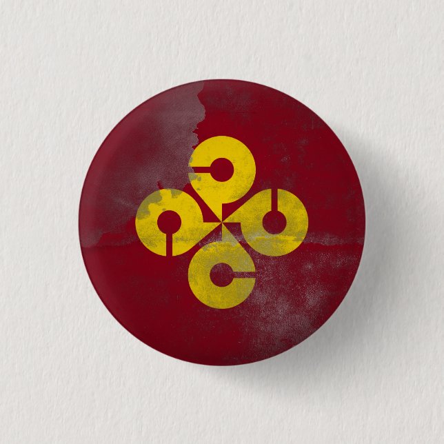 Shimane prefecture 3 cm round badge (Front)