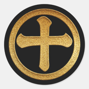 Shimazu Juji Kamon in Gold Seal 