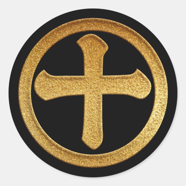 Shimazu Juji Kamon in Gold Seal  (Front)