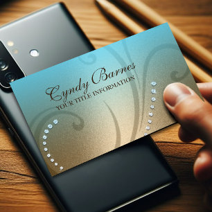 Shimmer and Crystals Business Card