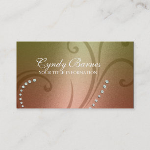 Shimmer and Crystals Business Card