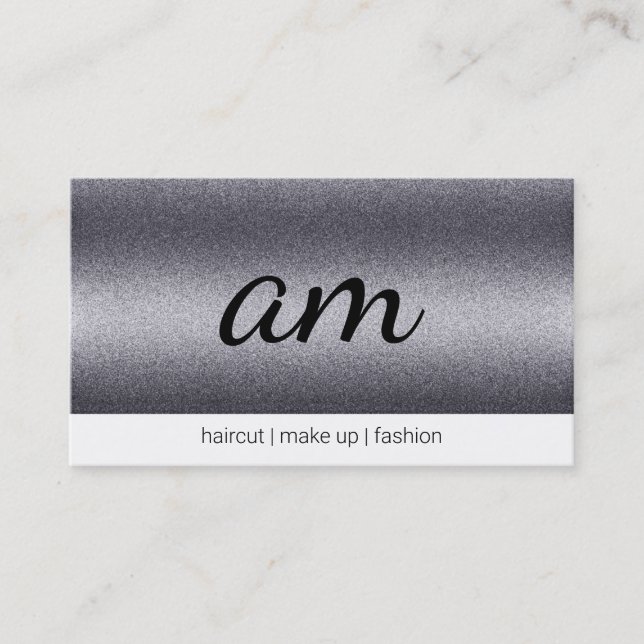 Shimmer | glamour | Hairstylist | Photographer Business Card (Front)