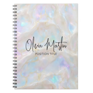 Shimmer Opal Iridescent Background Notebook