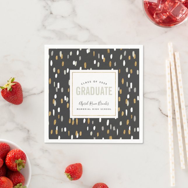 Shimmer Personalised Graduation Napkin (Insitu)