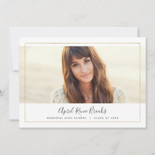 Shimmer Photo Graduation Announcements