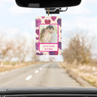 Shimmer Purple Heart When You're Hangry Car Air Freshener