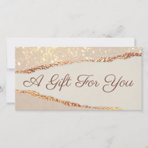 Shimmer Ripped Paper Gift Certificate