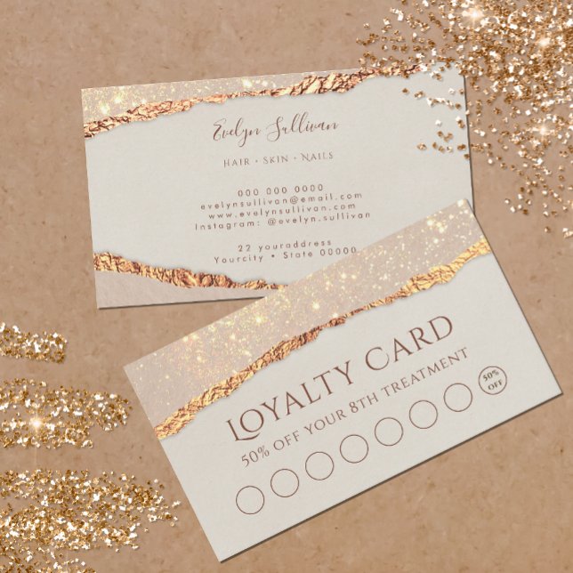 Shimmer ripped paper  loyalty card (Creator Uploaded)