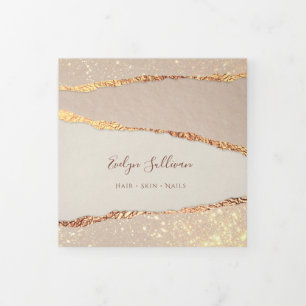 Shimmer Ripped Paper Trifold Brochure