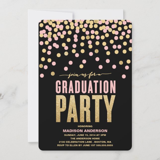 Shimmer & Shine | Graduation Party Invitation (Front)