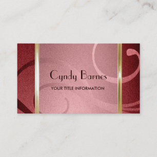 Shimmer Swirls Business Card