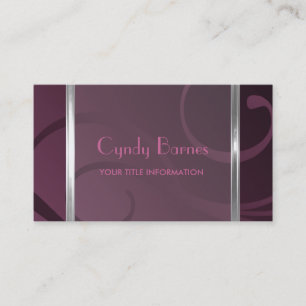 Shimmer Swirls Business Card