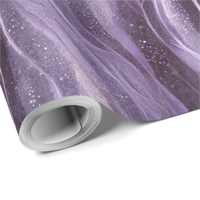 Shimmer Texture Glitter Gold Pattern Wrapping Paper (Roll Corner)