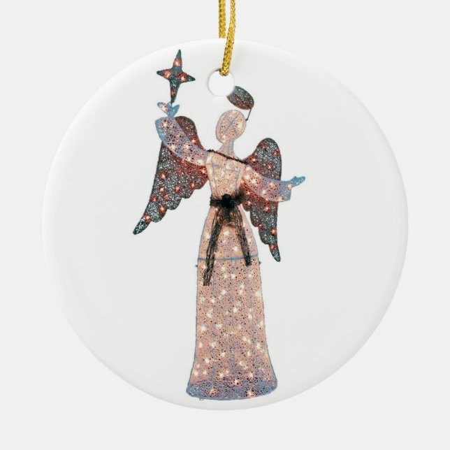 SHIMMERING ANGEL CHRISTMAS ORNAMENT AND GIFT (Front)