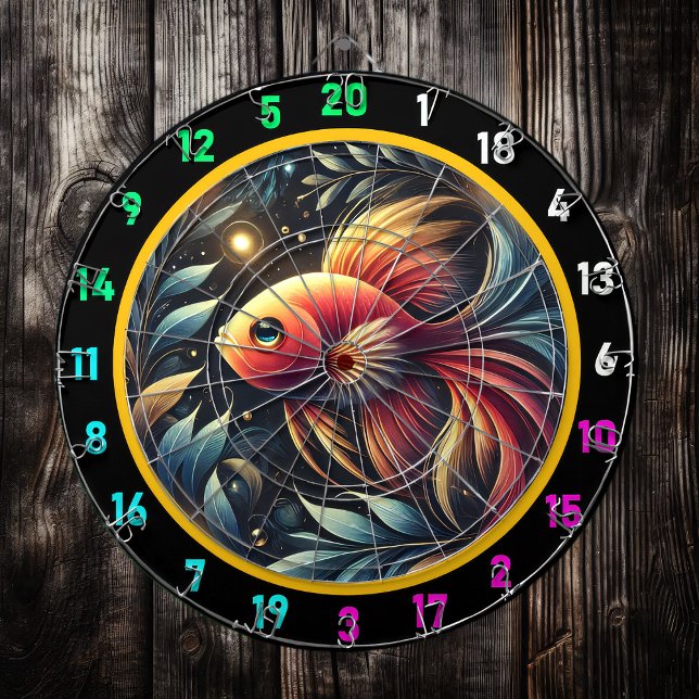 Shimmering Betta Dartboard Game Set (Creator Uploaded)