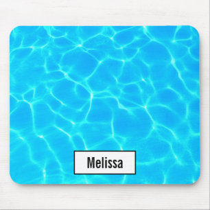 Shimmering Blue Pool Water Reflections Photo Mouse Mat