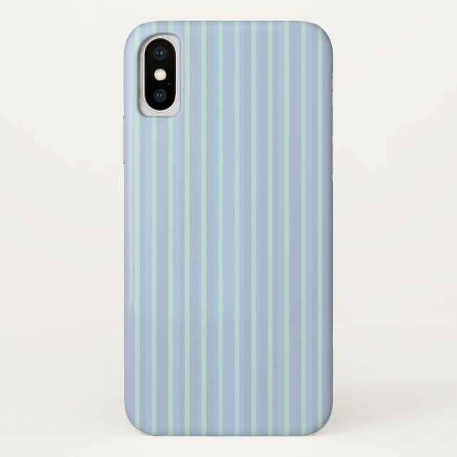 Shimmering Blue Striped Case-Mate iPhone X Case (Back)