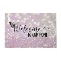  Shimmering Bokeh Welcome Doormat