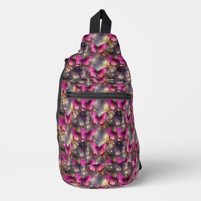 Shimmering Butterfly Elegance Backpack (Front)
