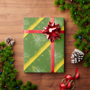 Shimmering Christmas Tree gift wrap paper