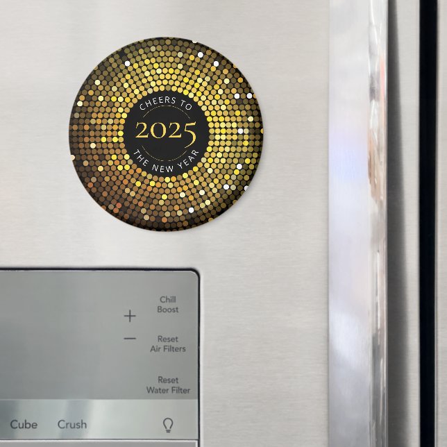 Shimmering Circle Lights New Year's Eve Magnet (In Situ (Fridge))