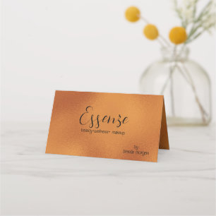 Shimmering Copper Brown Modern Background Loyalty Card