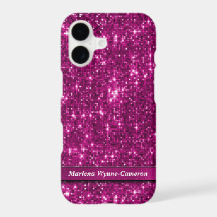 Shimmering “Disco Ball” Vivid Magenta Pink Glitter