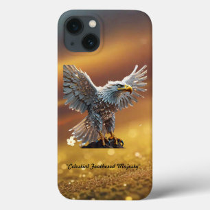 "Shimmering Eagle’s Grand Pose" iPhone 13 Case