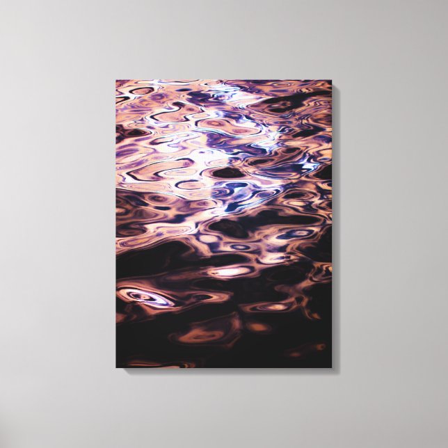 Shimmering Evening Water Canvas Print (Front)