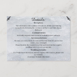 Shimmering Filigree Enclosure Card