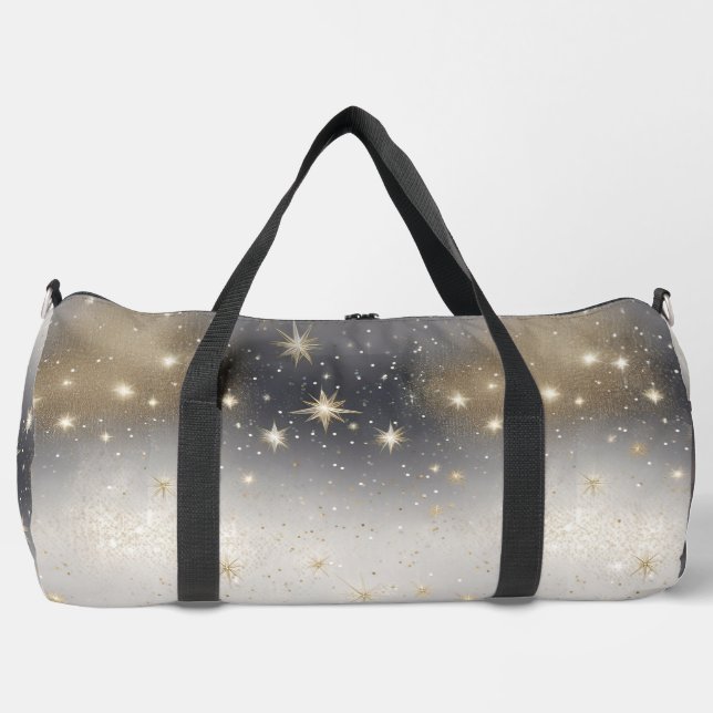 Shimmering Gold and Silver Duffel Bag      (Front)