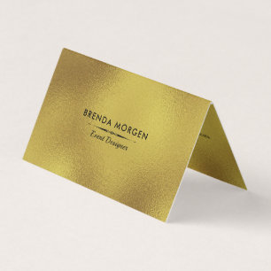 Shimmering Gold Modern Background Business Card