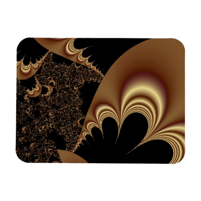 Shimmering Gold Parachutes Abstract Magnet (Horizontal)