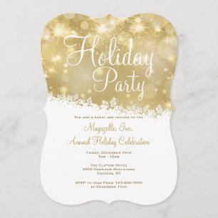 Shimmering Holiday Party Invitation