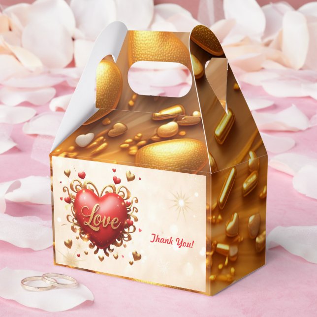 "Shimmering Love Spark" Favour Box (Wedding)