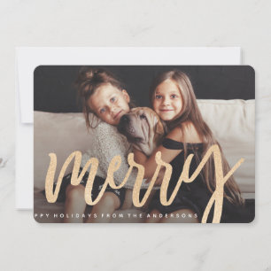 Shimmering Merry Photo Card