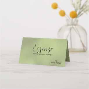 Shimmering Pale Green Modern Background Loyalty Card