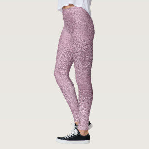 Shimmering Pink Glass Design Leggings