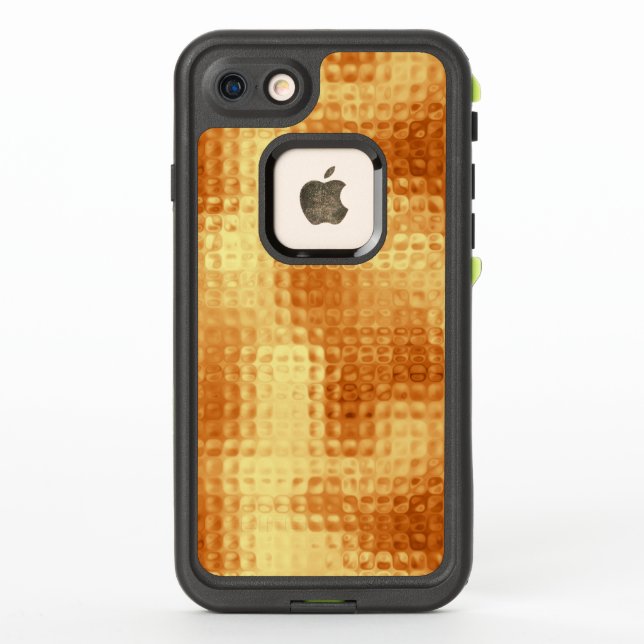 Shimmering Pounded Gold LifeProof iPhone Case (Back)