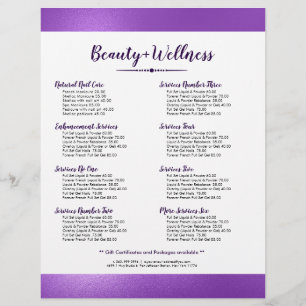 Shimmering Purple & Deep-Purple Laurel Wreath Flyer