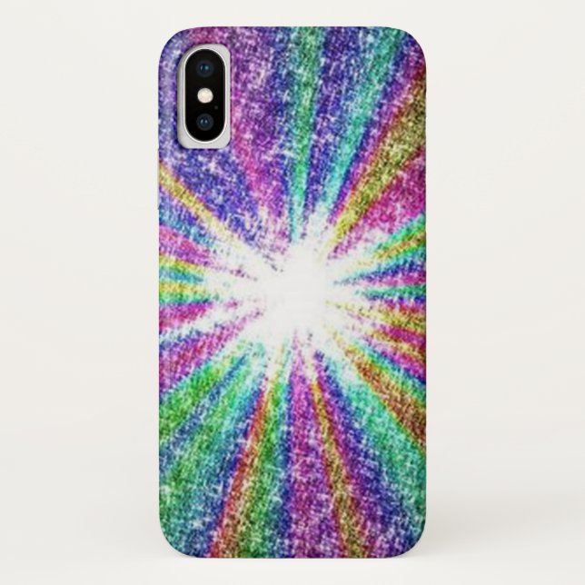 Shimmering rainbow lights "Apple iPhone X". Case-Mate iPhone Case (Back)