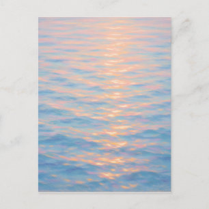 Shimmering Sea - Pastel Painting Style Art Postcard