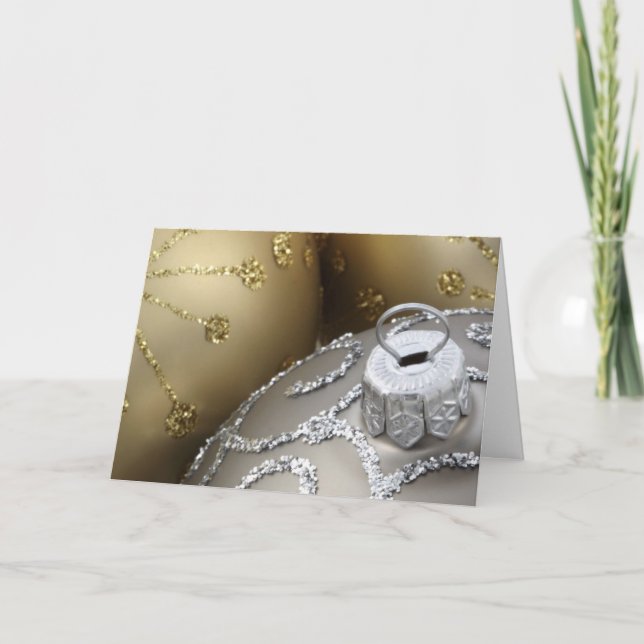 Shimmering Silver & Gold, A Christmas Card (Front)