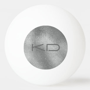 Shimmering silver grey iridescent texture ping pong ball