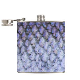 Shimmering Silver Salmon Hip Flask