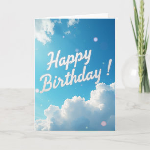Shimmering Sky Birthday Card