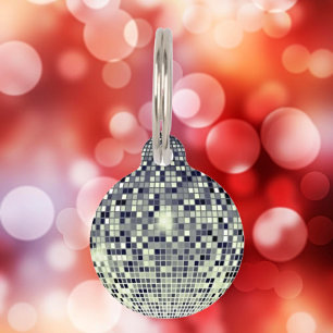 Shimmering Style: Disco Ball Pet Tag